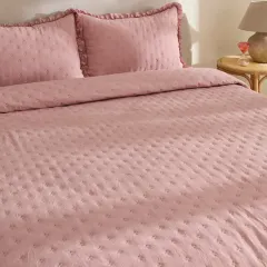 Karaca Home Ophelia Çift Kişilik Krush Yatak Örtüsü Takımı Gül Kurusu