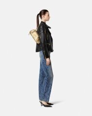 VERSACE TAG BOWLİNG METALİK OMUZ ÇANTASI RENK: Altın