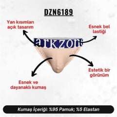 Geniş Lastikli Ten Rengi Erkek Slip Külot