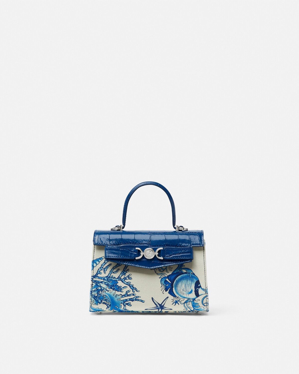 UNDERWATER BAROCCO MEDUSA '95 SMALL HANDBAG COLOR: Blue+White