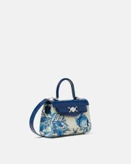 UNDERWATER BAROCCO MEDUSA '95 SMALL HANDBAG COLOR: Blue+White