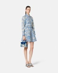 UNDERWATER BAROCCO MEDUSA '95 SMALL HANDBAG COLOR: Blue+White