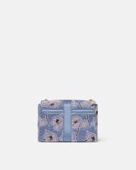 EMBELLISHED KLEIO SHOULDER BAG COLOR: Light Blue