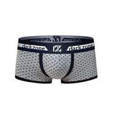 Biyeli Desenli Gri Erkek Boxer S