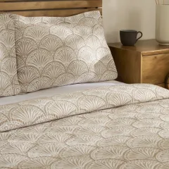 Kaşmir Home Aurora Çift Kişilik Yatak Örtüsü Takımı Bej