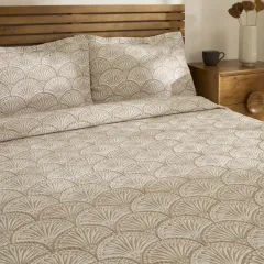 Kaşmir Home Aurora Çift Kişilik Yatak Örtüsü Takımı Bej
