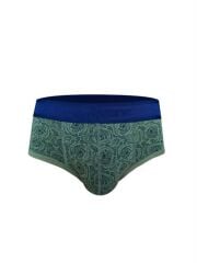 Kurukafa Desenli Yeşil Hipster Erkek Slip