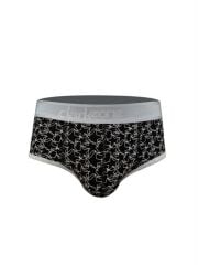 Yıldız Desenli Siyah Hipster Erkek Slip