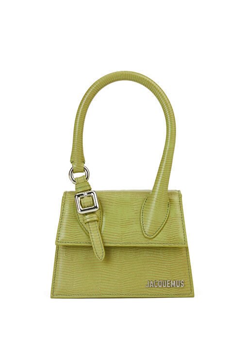 Jacquemus Le Chiquito Moyen Boucle Green Women's Leather Bag