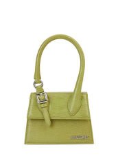 Jacquemus Le Chiquito Moyen Boucle Green Women's Leather Bag