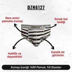Çizgili Desenli Hipster Erkek Slip