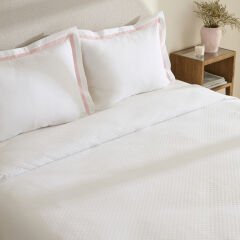 Karaca Home White Collection Doris %100 Pamuk Çift Kişilik Yatak Örtüsü Takımı Pudra