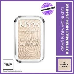 Nyx Professional Makeup Buttermelt Highlighter Kremsi Pudra Aydınlatıcı 05 Bright And Butta