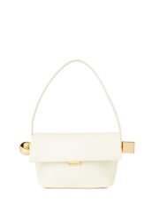 Jacquemus The Rond Carré Cream Women's Leather Bag