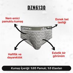 Desenli Gri Hipster Erkek Slip
