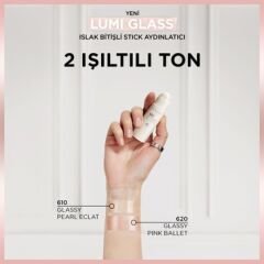 L’Oreal Paris Lumi Glass Islak Bitişli Stick Aydınlatıcı 610 Glassy Pearl Eclat