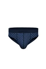 Desenli Lacivert Hipster Erkek Slip