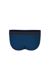 Desenli Lacivert Hipster Erkek Slip