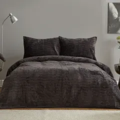 Karaca Home Hera Sof Çift Kişilik Yatak Örtüsü Grey