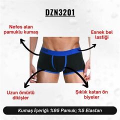 Biyeli Siyah Erkek Boxer