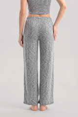 Akbeniz V Yaka Yumuşak Dokulu Pijama Takımı Gri
