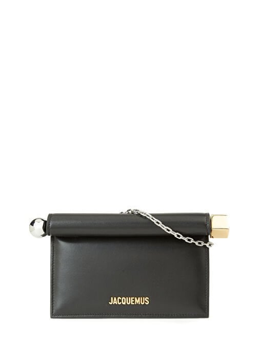 Jacquemus The Small Rond Carré Black Women's Leather Handbag