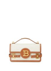 Balmain B-Buzz 24 Beige Brown Women's Shoulder Bag