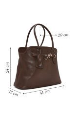 Women's Brown Classic Shoulder Bag
