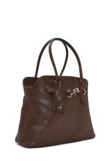 Women's Brown Classic Shoulder Bag