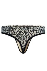 Leopar Desenli Erkek Tanga