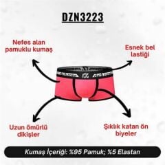 Biyeli Neon Pembe Erkek Boxer