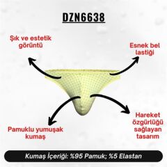 Desenli Sarı Erkek Tanga