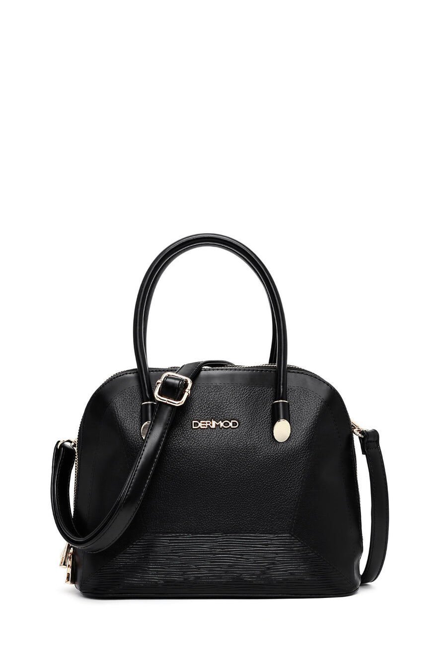Women's Black Long Strap Classic Handbag