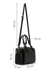 Women's Black Long Shoulder Bag