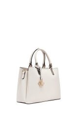 Women's White Long Strap Classic Handbag