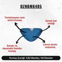 Erkek Mavi Bambu Slip