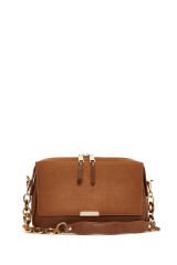 Women's Brown Long Strap Shoulder Bag