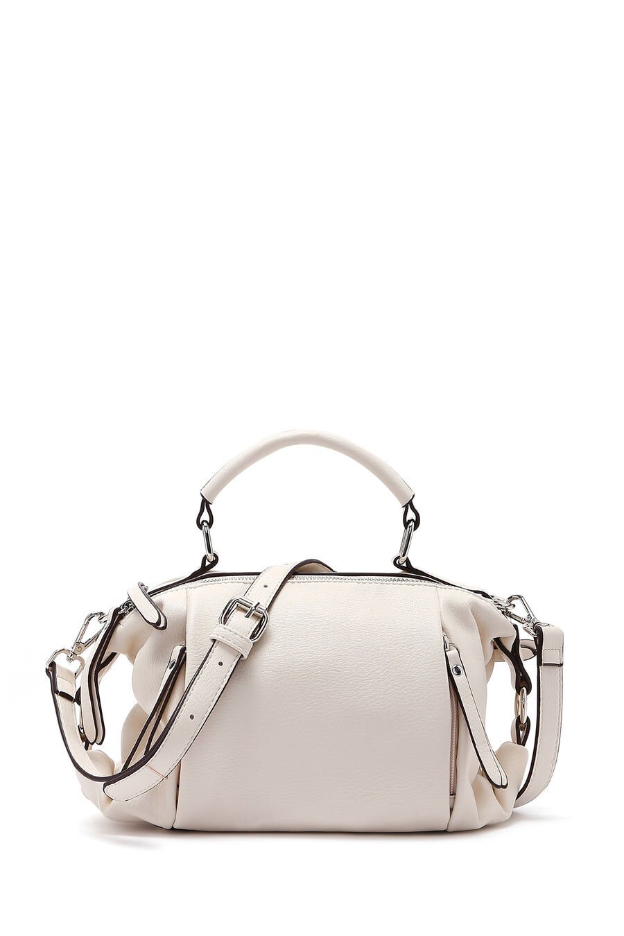 Women's White Long Shoulder Bag