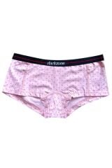 Dijital Baskılı Desenli Pembe Kadın Boxer