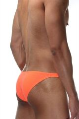 Erkek Neon Turuncu Pamuklu Klasik Slip Külot