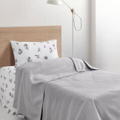 Schafer Home Hera Tek Kişilik Pike Takımı 3 Parça-Gri