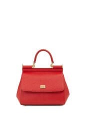 Dolce&Gabbana Sicily Medium Red Women's Leather Bag