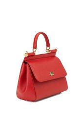 Dolce&Gabbana Sicily Medium Red Women's Leather Bag