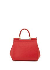 Dolce&Gabbana Sicily Medium Red Women's Leather Bag