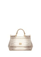 Dolce&Gabbana Sicily White Women's Leather Shoulder Bag