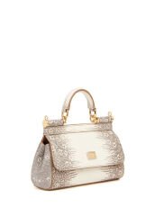 Dolce&Gabbana Sicily White Women's Leather Shoulder Bag