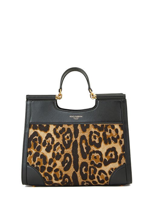Dolce&Gabbana Small Sicily Tote Leopard Women's Bag