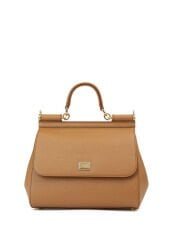 Dolce&Gabbana Large Sicily Caramel Women's Leather Bag