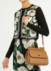 Dolce&Gabbana Large Sicily Caramel Women's Leather Bag