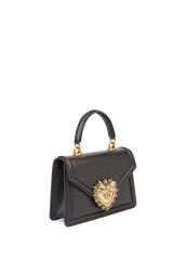 Dolce&Gabbana Devotion Black Women's Leather Shoulder Bag